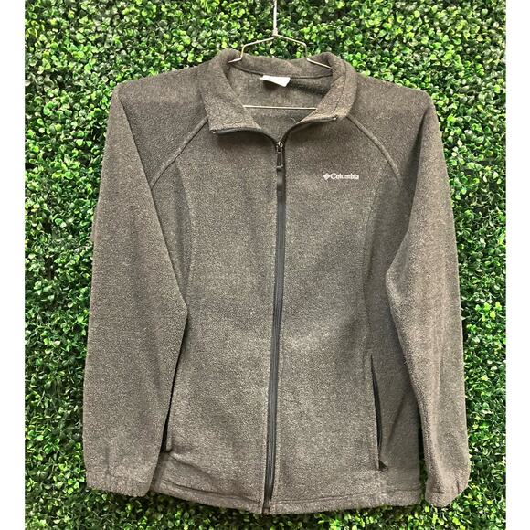 Grey Columbia Fleece Zip Up - Picture 1 of 5